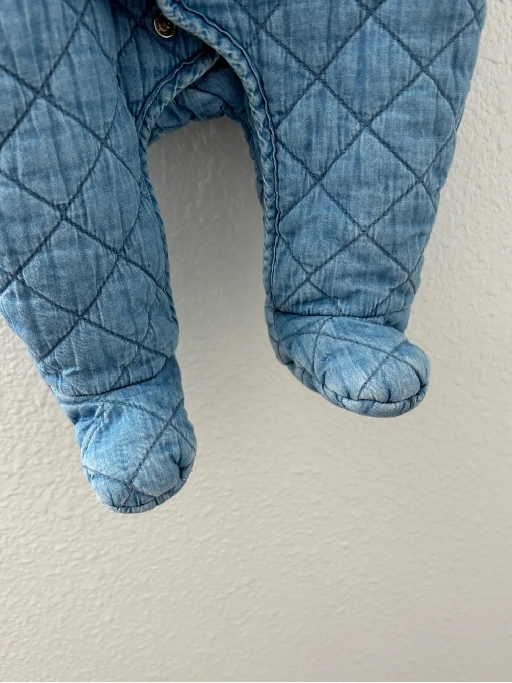 Bear Denim Quilted One Piece